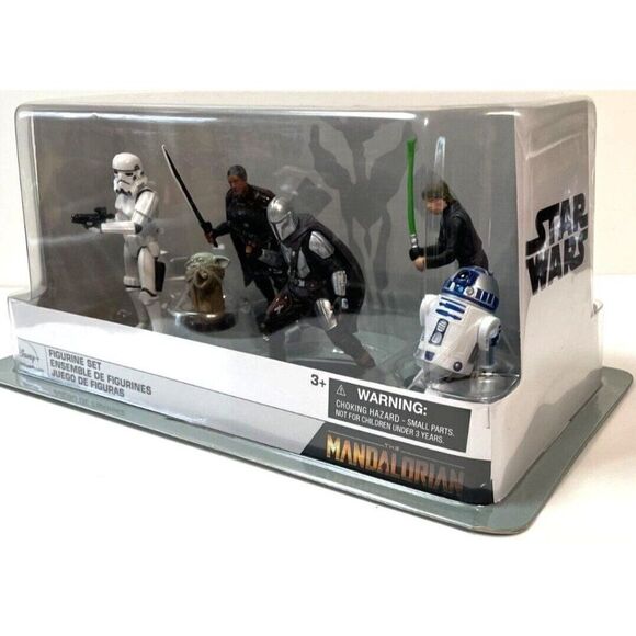 Disney Parks Exclusive Star Wars The Mandalorian 6 Piece Figure Figurine Set - Picture 2 of 7